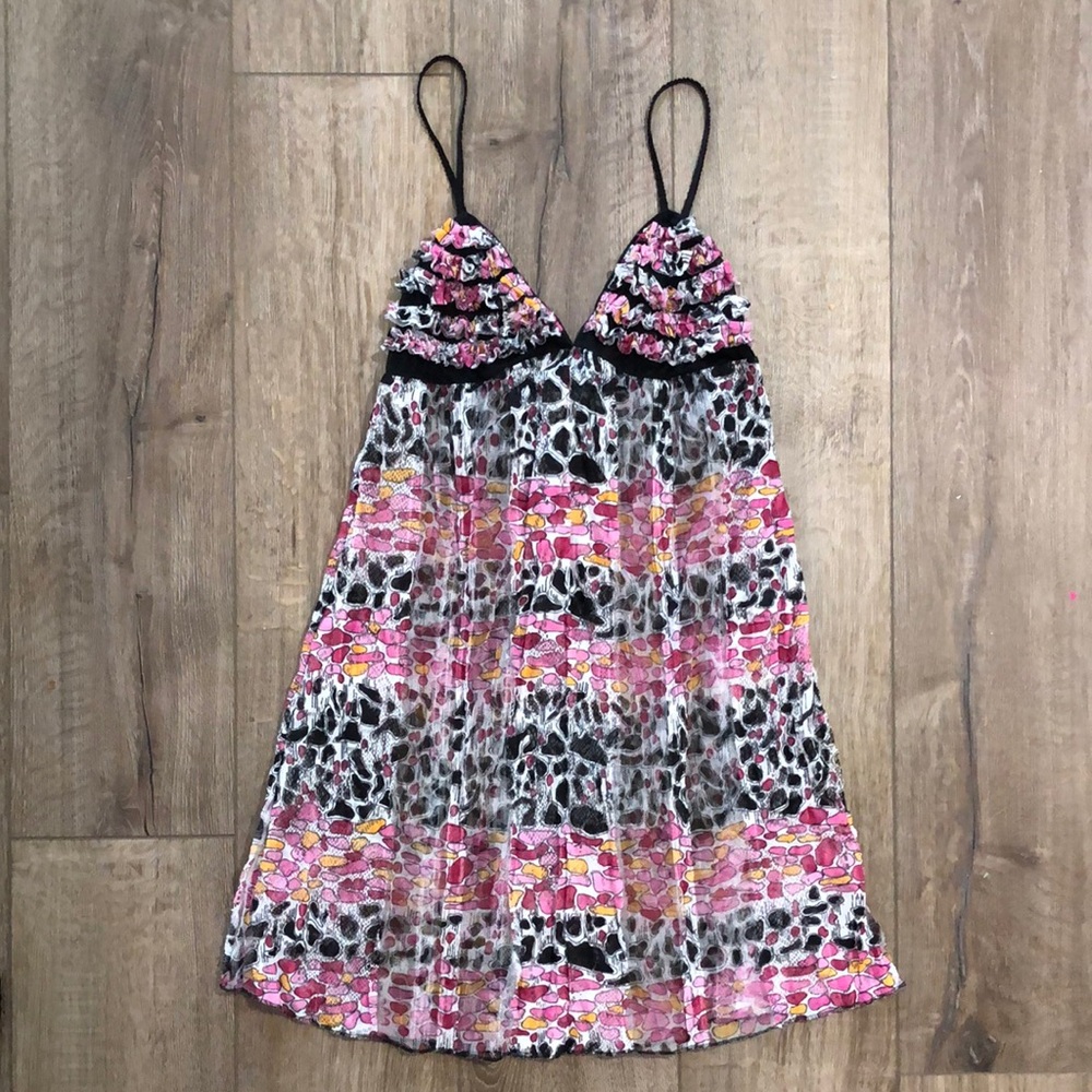 Like new - JOSIE Stylish Pink and Black Babydoll Nighty